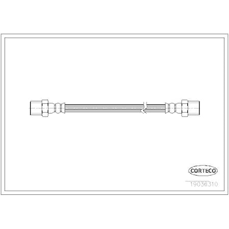 Corteco Brake Hose, 19036310 19036310